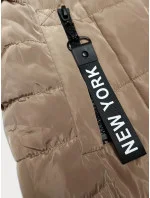 Tmavě béžová dámská vesta s kapucí S'West (B8225-12) Tmavě béžová dámská vesta s kapucí S'West (B8225-12)