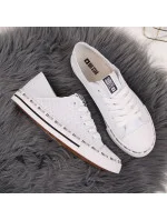Big Star W FF274024 bílé prolamované nízké tenisky