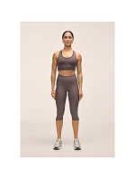 Dámské tréninkové legíny CASALL Capri Slit Regular Waist Tights, šedá barva Dámské tréninkové legíny CASALL Capri Slit Regular Waist Tights, šedá barva