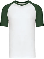 Kariban K 330 Baseballové tričko 20.K330 white/forest green Kariban K 330 Baseballové tričko 20.K330 white/forest green
