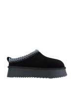 Dámské kožené boty Solo Soprani Couture Sabot fur Hugh Platform black SSW421P22 53 dámské