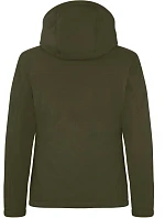 Clique Padded Hooded Softshell Women Dámská zateplená softshellová bunda s kapucí 67.0953 fog green