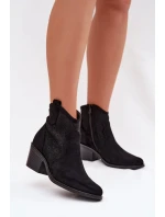 Boty na podpatku model 224621 Step in style Boty na podpatku model 224621 Step in style