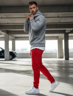 FashionStreet červené pánské tepláky UX2711