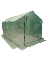 ZAHRADNÍ TUNEL 200x350x200 cm PE KONSTRUKCE ZELENÁ OCEL