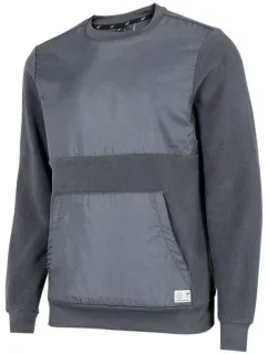 Pánská fleecová mikina s kapucí M H4Z22BLM01022S - 4F