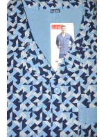 Pánské rozepínané pyžamo Luna 797 3XL-4XL Pánské rozepínané pyžamo Luna 797 3XL-4XL