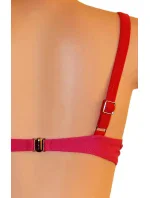 Dámské plavky dvoudílné bikiny 2COLOR dvoubarevné červené - Červená - OEM