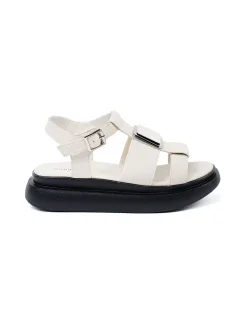 Trendy sandály Jasnobeżowy dámské bez podpatku