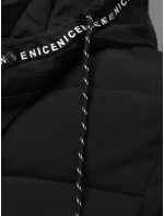 Pánská prošívaná zimní bunda s kapucí černá FashionStreet TX5131