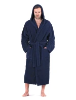 Pánský župan Athena s kapucí 3116 tmavě modrá - Vestis Pánský župan Athena s kapucí 3116 tmavě modrá - Vestis