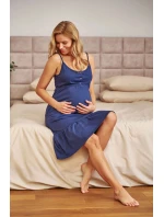 Dámská těhotenská košile 7244 dark blue - Doctornap