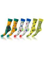 Zábavné crazy ponožky 3 páry CRAZY SOCKS 3x - BELLINDA - světle zelená