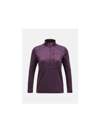 Mikina Peak Performance W Trail Polartec Half Zip fialová