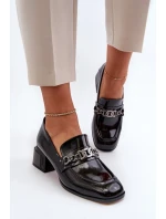 Lakované kožené lodičky, černá S.Barski Lakované kožené lodičky, černá S.Barski