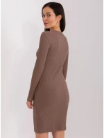 Dámské šaty RV SK 9219.13P Hnědá - FPrice