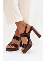 Sandály na podpatku  model 226116 Step in style