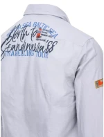 Pánská světle šedá košile FashionStreet DX2278