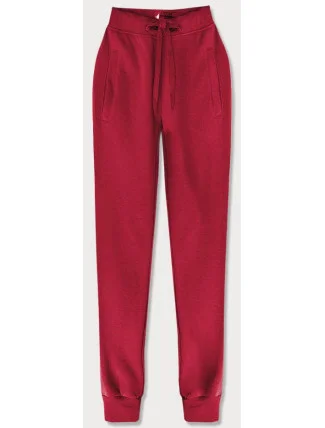 Tmavě červené teplákové kalhoty (CK01-35) Tmavě červené teplákové kalhoty (CK01-35)