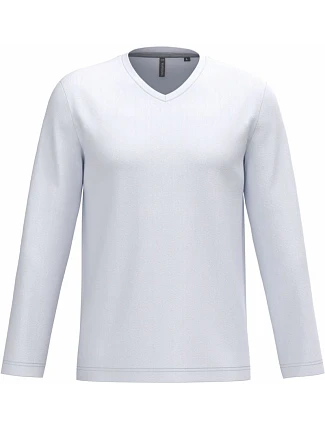 Kariban K 358 Pánské tričko do V s dl. rukávem 20.K358 white Kariban K 358 Pánské tričko do V s dl. rukávem 20.K358 white