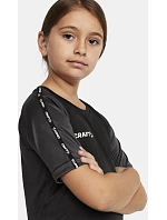 Craft Teamwear Squad Go Contrast Jersey Jr Dětské kontrastní sportovní tričko 82.2727 white Craft Teamwear Squad Go Contrast Jersey Jr Dětské kontrastní sportovní tričko 82.2727 white