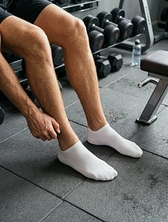 Pánské Kotníkové Ponožky ULTRA Tenké Bílé
