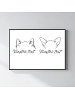 Personalizovaný magický fotoobraz v rámu - 50x70 - zvířecí ouška Personalizovaný magický fotoobraz v rámu - 50x70 - zvířecí ouška