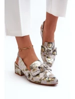 Sandály na podpatku model 197172 Step in style Sandály na podpatku model 197172 Step in style