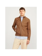 Bunda Jack&Jones ze syntetického semiše JJEDYLAN CLEAN JACKET NOOS 12261197 COGNAC