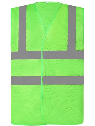 Yoko HVW 120 Hi-Vis síťovaná bezpečnostní vesta 79.W120 lime Yoko HVW 120 Hi-Vis síťovaná bezpečnostní vesta 79.W120 lime