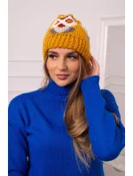 Dámská čepice Ofelia K349 mustard Dámská čepice Ofelia K349 mustard