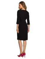 S324 Pouzdrové šaty s netopýřími rukávy - královská modř S324 Pouzdrové šaty s netopýřími rukávy - královská modř