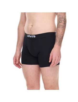 Pánské bavlněné boxerky Boxers 3-Pack černé - Levi's Pánské bavlněné boxerky Boxers 3-Pack černé - Levi's