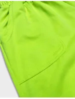 Dámské teplákové šortky v limetkové barvě (8K950-72) Dámské teplákové šortky v limetkové barvě (8K950-72)