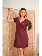 Dámská těhotenská košile 4115 wine - Doctornap Dámská těhotenská košile 4115 wine - Doctornap