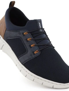 Pánská sportovní pohodlná tmavě modrá obuv Rieker B7796-14