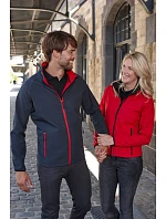 Daiber JN 1129 Dámská 2-vrstvá promo softshellová bunda 02.1129 green/navy