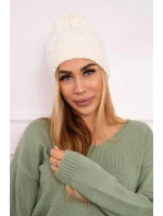 Fleecová čepice Iwona K221 ecru Fleecová čepice Iwona K221 ecru