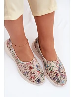 Semišové perforované dámské polobotky Multikolor Eliva