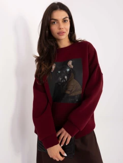 Mikina MI BL 4216 1.82 bordó