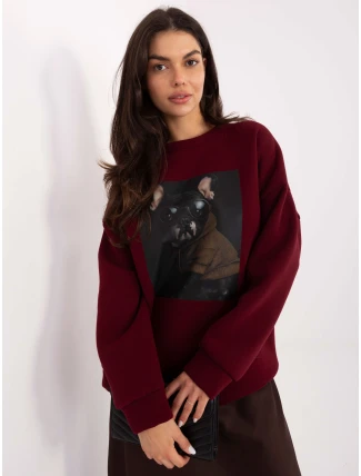 Mikina MI BL 4216 1.82 bordó