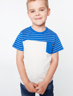 Modro-krémové chlapecké tričko