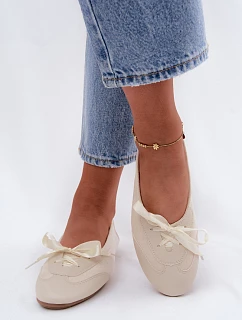 Sportovní baleríny Peonie 8531 smetanové - Sweet Shoes