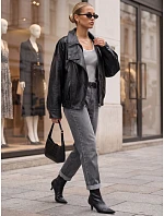 Dámská černá bunda FashionStreet TY5960