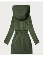 Kurtka z ozdobnym wykończeniem Goodlookin khaki-panterka (B8521-11)