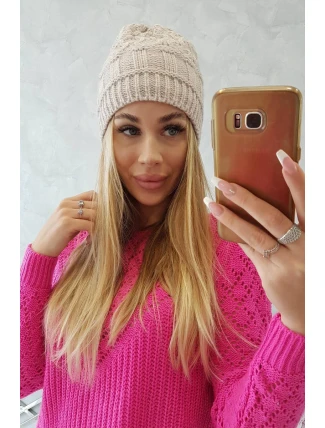 Fleecová čepice Marta K231 light beige Fleecová čepice Marta K231 light beige