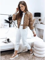 Dámská bunda BOMBER camel FashionStreet TY3431 Dámská bunda BOMBER camel FashionStreet TY3431