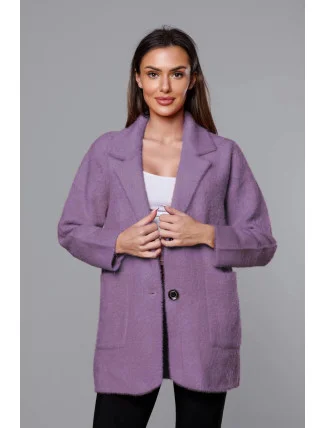 Krátký fialový vlněný přehoz přes oblečení typu alpaka (7108-1) Krátký fialový vlněný přehoz přes oblečení typu alpaka (7108-1)