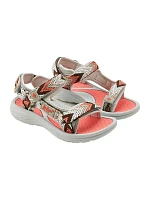 Lee Cooper dámské boty na suchý zip sandály na léto plážové světle šedé růžové dámské