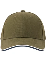 Atlantis Headwear Pilot Piping Sandwich-S 6 panelová těžká sandwich křiltovka 33.0274 olive